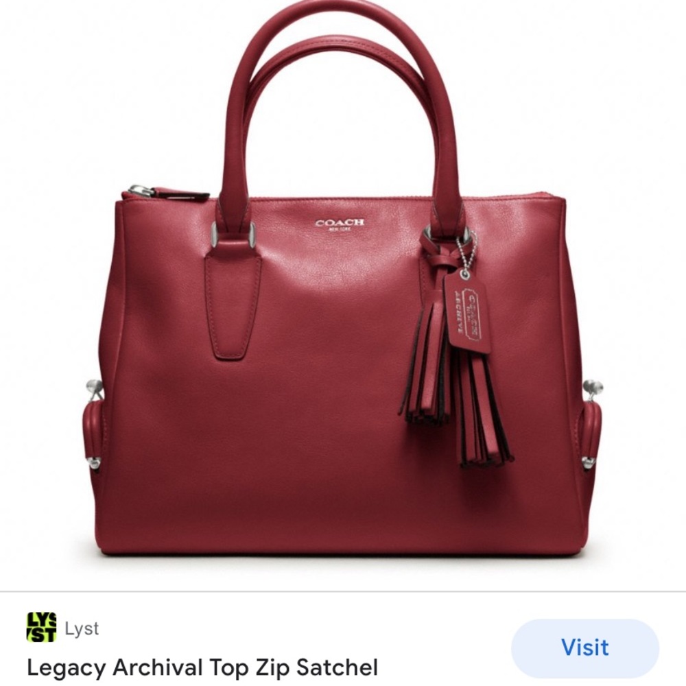 ISO!!!!! Coach legacy too zip satchel black cherry